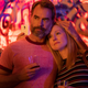 Murray Bartlett (left), Laura Linney